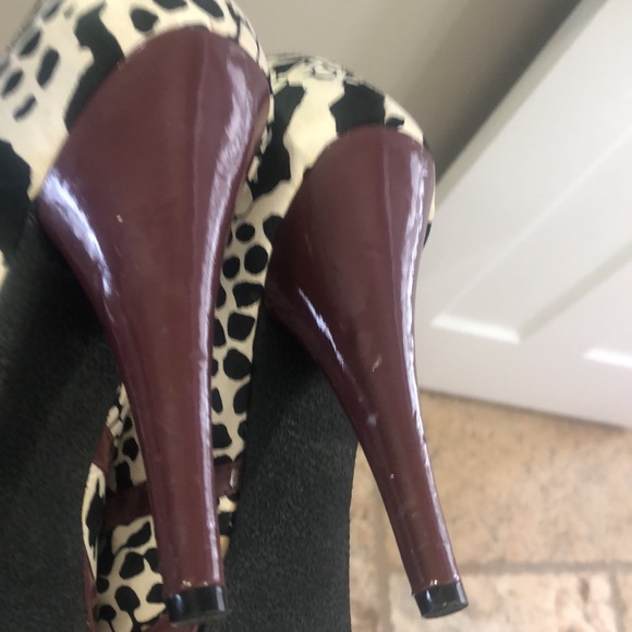 Madden girl animal print 5” heels in excellent condition. US size 8 - Picture 8 of 10